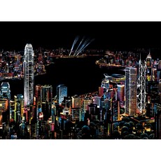 Kong 夜景刮畫紙全配包, 32 色彩 II 維多利亞港