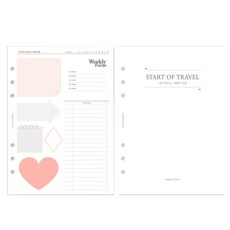 PLEPIC A5 6 孔規劃器每週補充裝 + 旅行套組