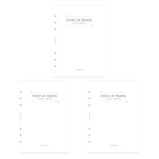 PLEPIC A5 6孔活頁本補充內頁 旅行 3入