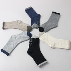 KIDS FUTURE 孩童款拼色中筒襪 6雙