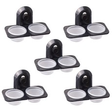 Coco Net固定式爬蟲類餵食碗固定 2格, 單一顏色, 5個