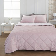 gBEDDING 圖案印花超細纖維棉被, 粉色