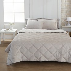 gBEDDING 圖案印花超細纖維棉被, 淺褐色