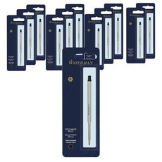 WATERMAN 圓珠筆尖 M 0.9mm, 黑色的, 12個