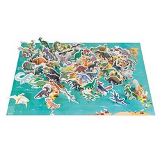 Janod edu 3D益智恐龍地圖, 200件, 1 個