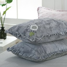 gBEDDING 花朵圖案超細纖維枕套 2入