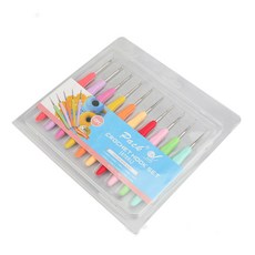 Miso毛線 Sara 蕾絲鉤針 6種 + 毛線用 4種組合, 1套