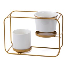 May Queen明日空間迷你多肉2種鐵製壁掛花盆, 金子