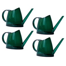 블럭마트 플라스틱 타원형 물조리개 1.4L, 4개, 다크그린