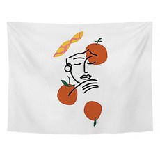 ILoveHome 線條畫簡約掛毯織物海報, GT73