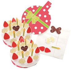 2Youngdesign 蛋糕卷文具套組, 粉色的, 3套