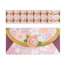 From&To 花卉圖案信封 B1015q1, 混合顏色, 15個