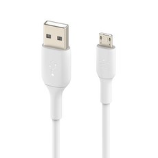 벨킨 마이크로 5핀 USB 충전 케이블 CAB005bt1M, 화이트, 1개, 1m