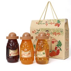 제주이야기 하르방 액상차 3종 선물 세트, 한라봉차 570g + 오미자차 570g + 매실차 570g, 1세트