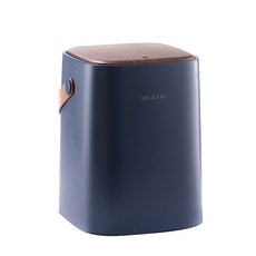 Broth Deli 一鍵式內部垃圾桶 10L, 海軍, 1個