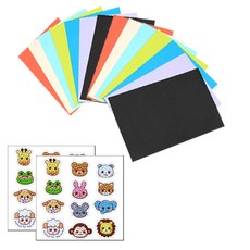 牽牛花送誠意彩色文具28p+信封14p+獸面珠十字繡貼紙2p, 混色, 1套