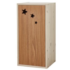 EONC門型星星收納箱 2層, 核桃