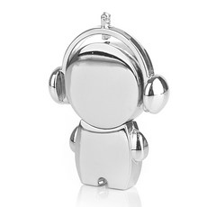 MuSt 人物造型USB隨身碟 銀色, 32GB