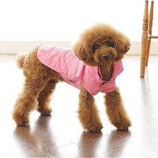 RealPet 寵物簡約雨衣兼防風外套, 粉紅色