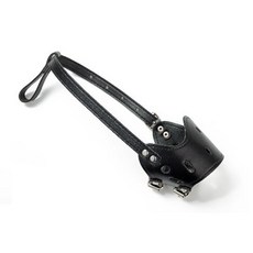 프라임 가죽 강아지 입마개 XL, 블랙, 1개