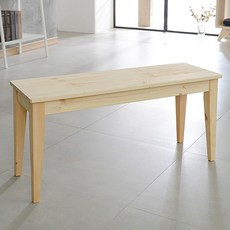 주공방 체트레 조립식 원목 벤치의자, 원목색