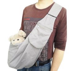 Dicky for Pet 狗狗寵物斜背包 SL105, 灰色