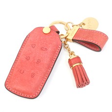 모런 가죽 키케이스 풀세트 제네시스 GV80 외 호환 GN226-A, 로즈핑크, 제네시스 6버튼타입