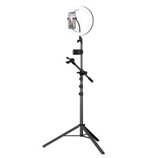 맥도도 LED 링라이트 조명 멀티 휴대폰 마이크 거치 삼각대, TB-798, 1개