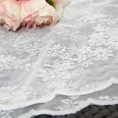 May Queen明日的空間雙面波浪寬幅蕾絲窗簾禮服布料 5入, 單色