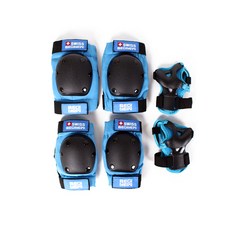 SWISS BEGINEW 孩童專業保護套 3 件全套, 藍色