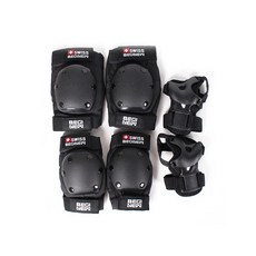 SWISS BEGINEW 孩童專業保護套 3 件全套, 黑色的