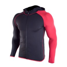 Naya Style男款健身服連帽拉鍊外套 HL-113-4