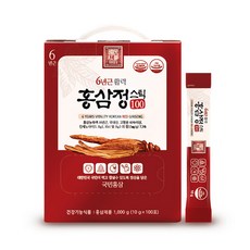 국민홍삼 6년근 활력 홍삼정스틱100, 10g, 100개