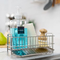 INOKHA 水滴造型菜瓜布寬版瀝水架, 單一顏色, 1個