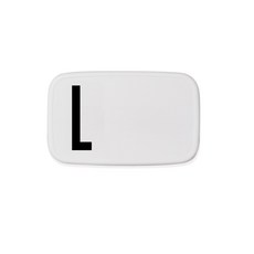 디자인레터스 알파벳 런치박스 L, 화이트, 1개