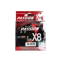 LUWORKS PASSION X8 多色編織線 150m, 萊姆綠 + 朱紅 + 紫色 + 黃色 + 藍色