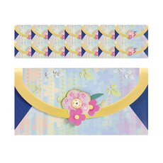 From&To 花紋圖案信封 B1015-6, 混色, 15個