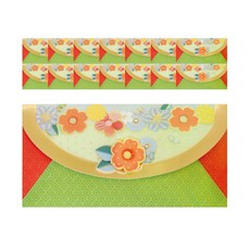 From&To 花卉圖案信封 B1015-4, 混色, 15個