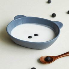 粉彩矽膠兒童碗, 藍色, 1入