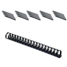 塑膠裝訂環 50個入, 22mm, 黑色的, 1個