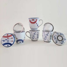 Love Art綠茶馬克杯 4件組, 混色, 1套