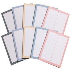 Elegance Jjung雙色雙面便條紙 B5 5種*2入, 混色, 1套