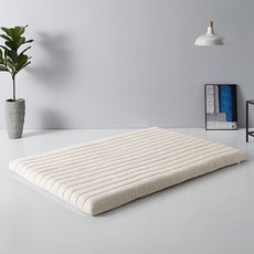 에스베딩 국민 바닥 토퍼 매트리스 7cm, 베이지