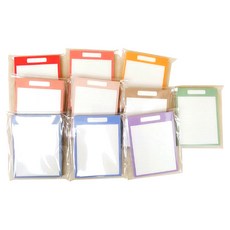 Eleganzong迷你簡約便條紙 有標題的 10種組, 混色, 1套