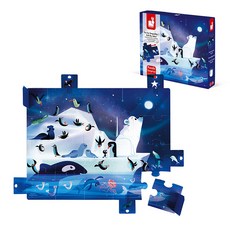 Janod 北極熊與朋友們驚喜拼圖, 1個, 20件