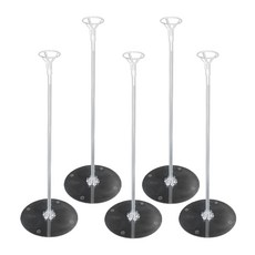 氣球桿單件組, 透明, 5套