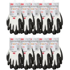 쓰리엠 컴포트 그립 겨울 작업장갑 M, 화이트, 10개