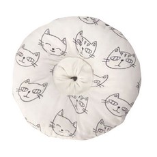 블루선 강아지 고양이 넥카라 목보호대 쿠션 화이트캣 M, 1개