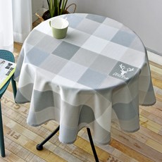 Alleophom 浪漫居家圓形桌布, Type2, 90 x 90 cm