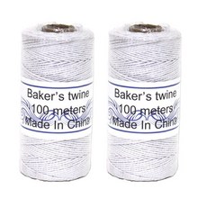 GRRA 單色麻繩 2入, 白色, 100m